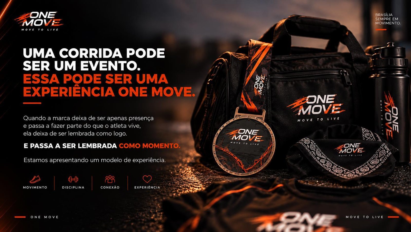 Medalha e Kit ONE MOVE